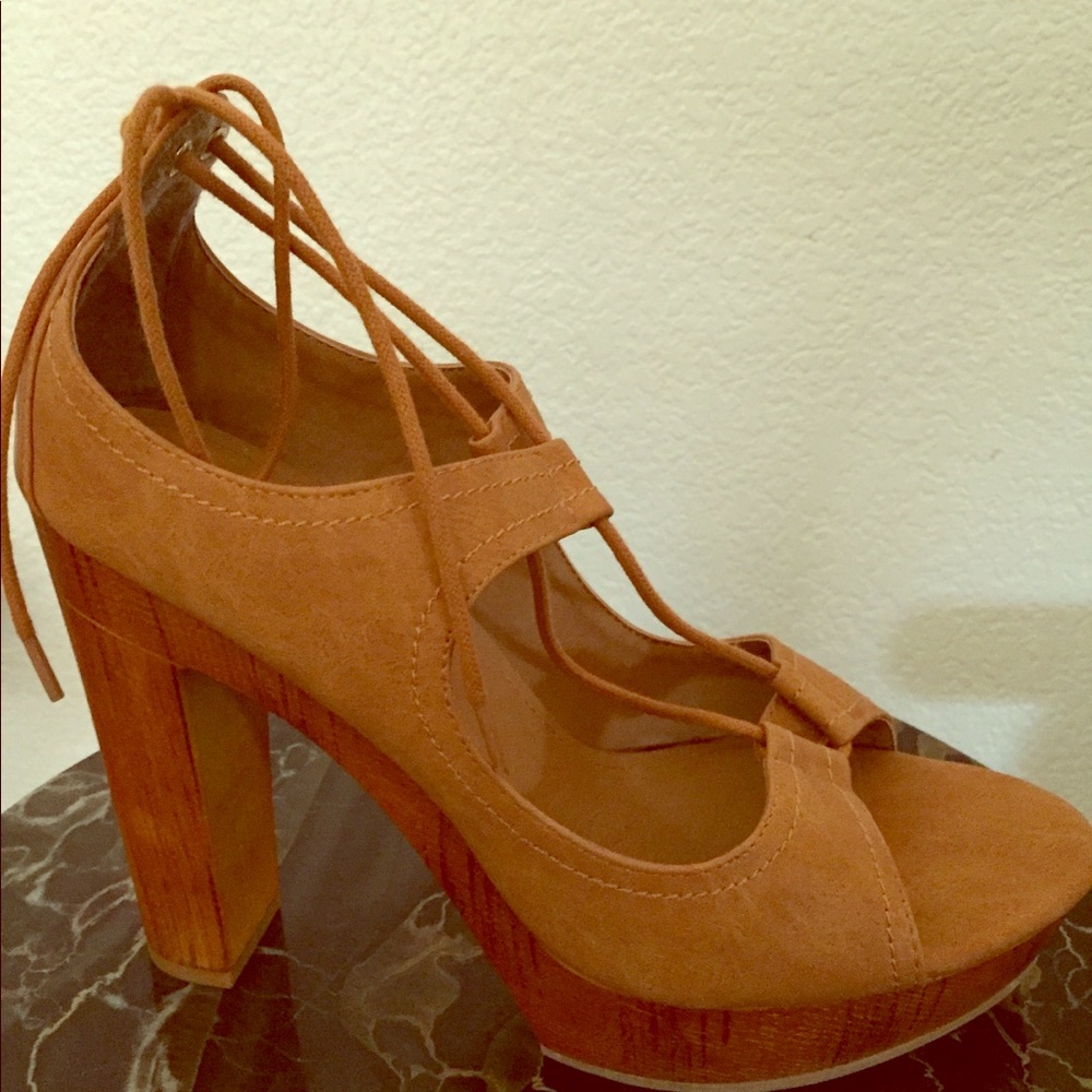 Leather Red Tan on Tan Sandal Upper